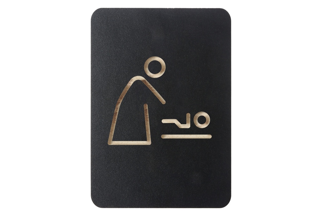 Pictogrambord "baby" - kleur zwart