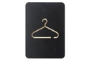 Pictogrambord "garderobe" - kleur zwart