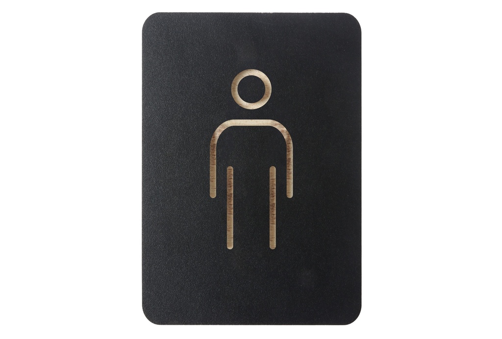 Pictogrambord "man" - kleur zwart