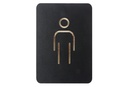 Pictogrambord "man" - kleur zwart