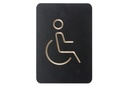 Pictogrambord "rolstoel" - kleur zwart