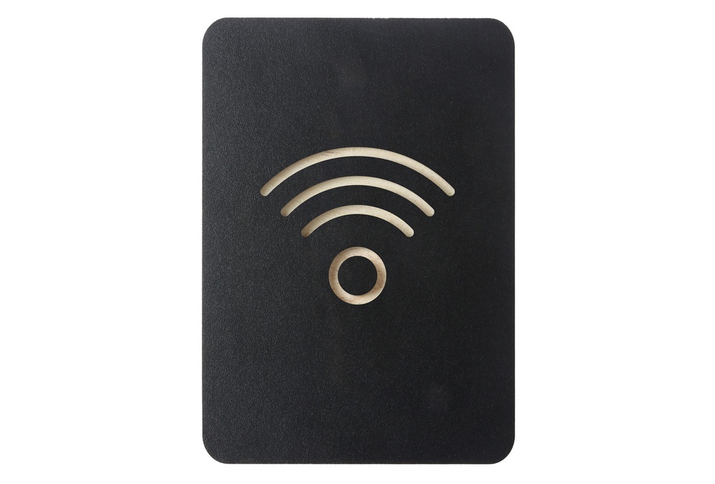 Pictogrambord "wifi" - kleur zwart