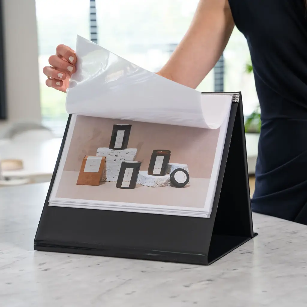 [Q920193] Flipover A4 -"liggend" - zwart - 20 tassen