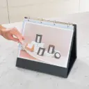 Flipover "A4 liggend" - zwart - compleet met 10 tassen - per 5 stuks