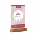 Kaarthouder - T standaard - "hout naturel" - A4 - per 5 stuks