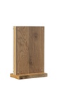 Kaarthouder "acryl en hout" A5 met T-standaard en magneten