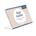 Kaarthouder "DuroSign" 9 x 6 cm met L-standaard