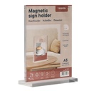 Kaarthouder - "A5 magnetisch" - T standaard - acrylaat