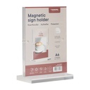 Kaarthouder - "A6 magnetisch" - T standaard - acrylaat
