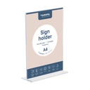 Kaarthouder "DuroSign" A4 met T-standaard
