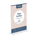 Kaarthouder "DuroSign" A5 met T-standaard