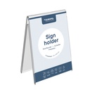 Kaarthouder "DuroSign" 10 x 7 cm met V-standaard