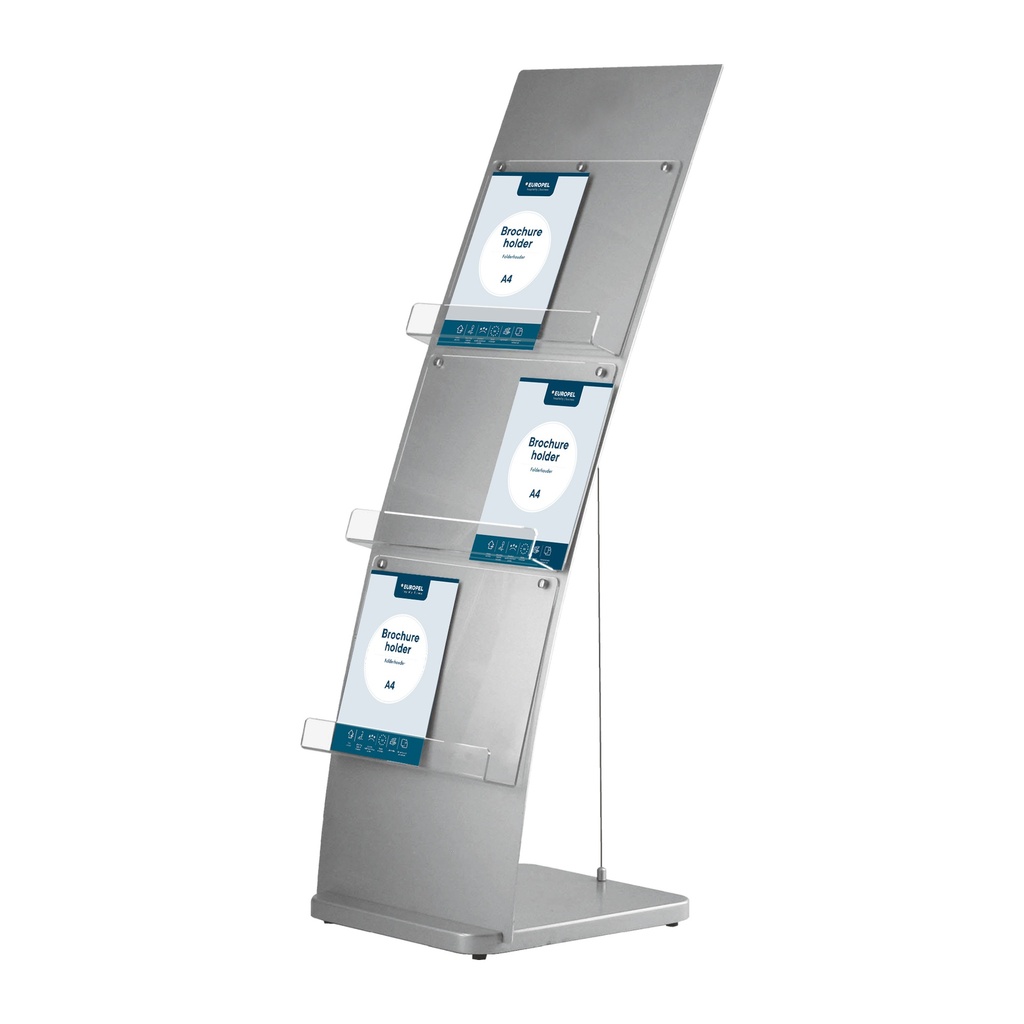 Folder standaard A4 "deluxe aluminium" - 6 vaks