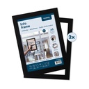 Infokader A5 "zelfklevend zwart" - set à 2 st.