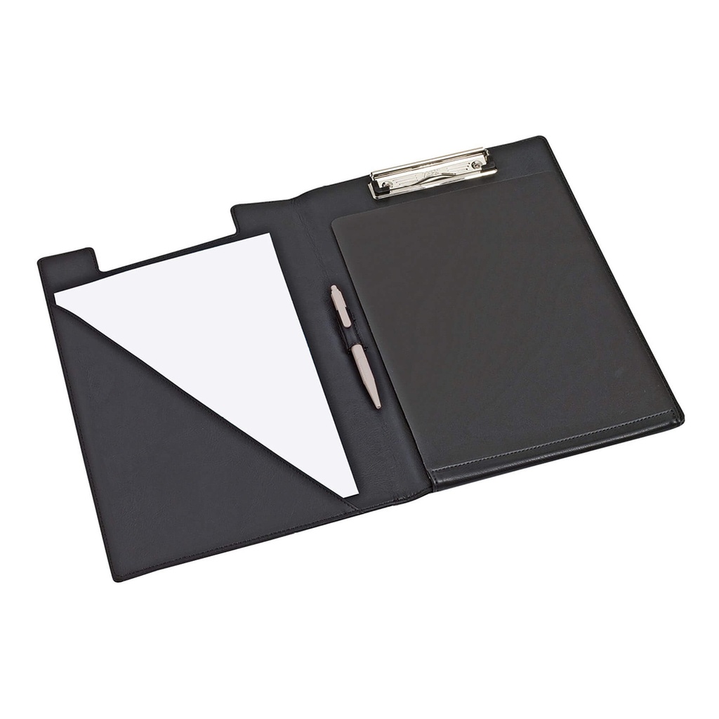 [RI98850] Klemmap rillstab - A4 - zwart lederlook