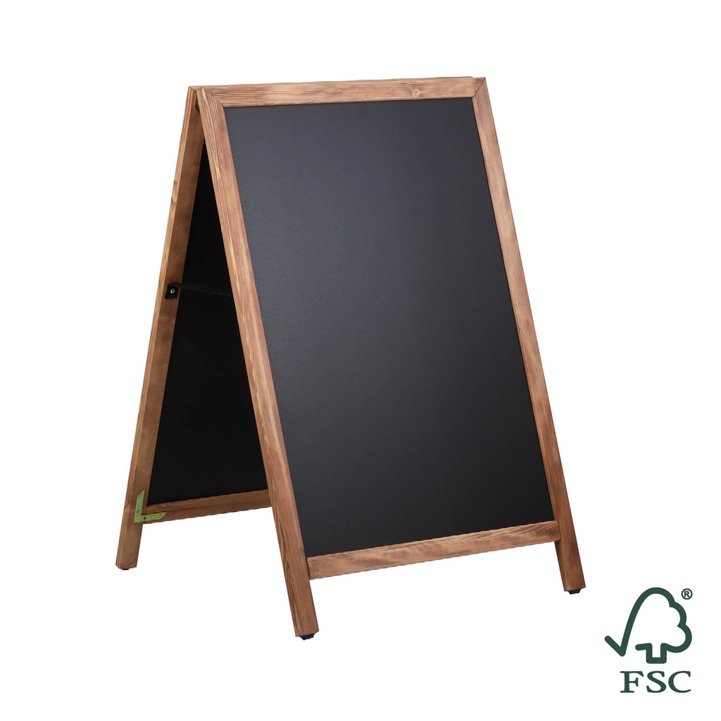 [356245] Stoepbord krijt "deLux 66 x 104 cm" - dennenhouten lijst