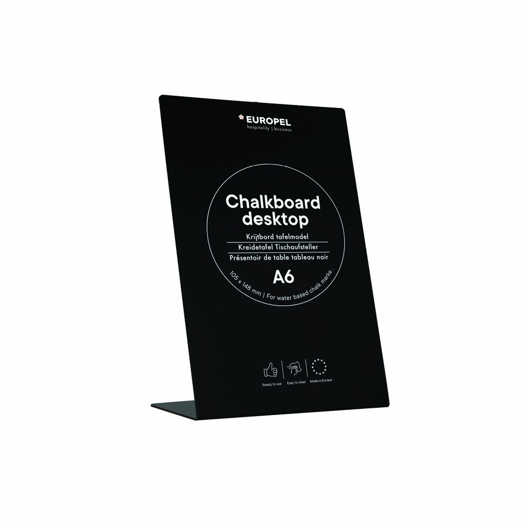[356287-10] Krijtbord "L-standaard" - formaat A6