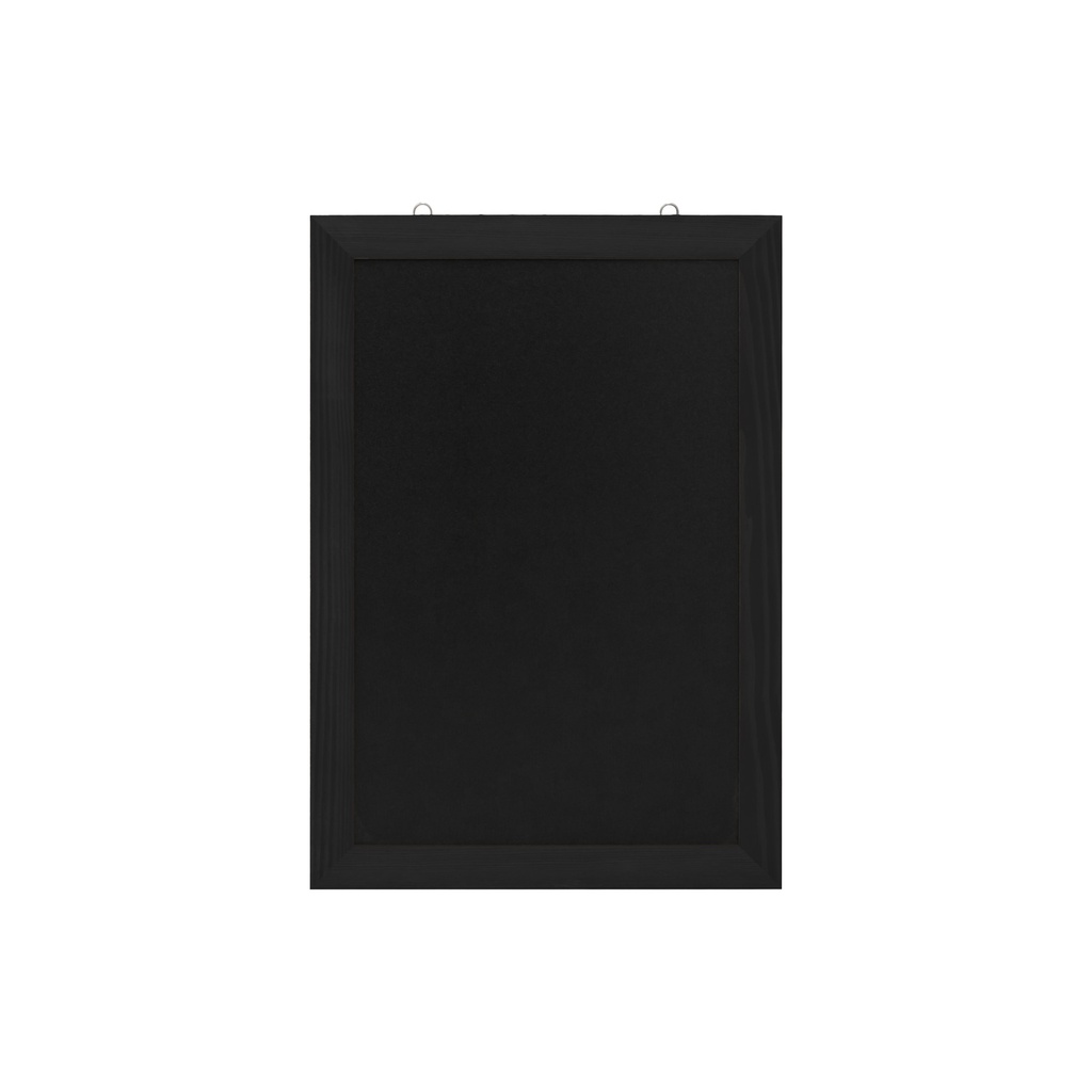 Krijtbord "wandbord promo 42 x 60 cm" - zwarte houten lijst