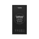 Krijtbord "wandbord" - zwart houten lijst - formaat 50x100cm - per 2 stuks