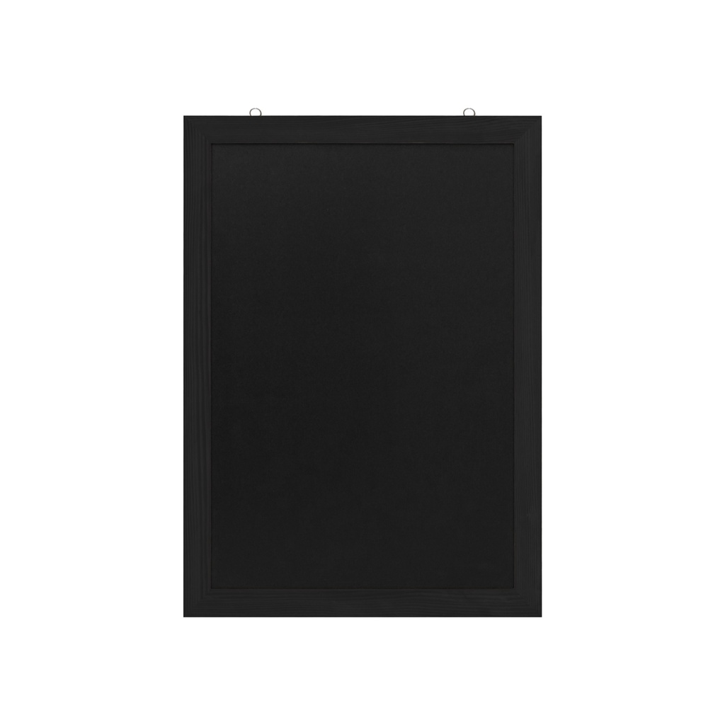 Krijtbord "wandbord promo 50 x 70 cm" - zwarte houten lijst