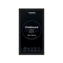 Krijtbord "wandbord" - zwart houten lijst - formaat 60x110cm