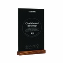 Krijtbord "tafelmodel" - houten voet - A5 staand - 10 stuks