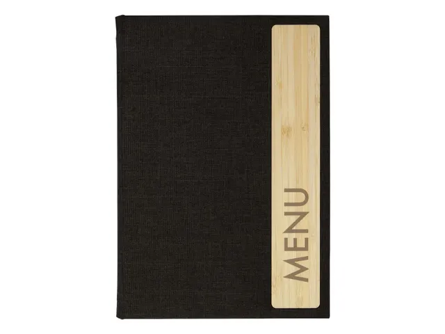 Menumap A5 "Sigel eco grijs / hout" - 4 tassen