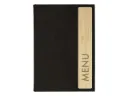 Menumap A5 "Sigel eco grijs / hout" - 4 tassen