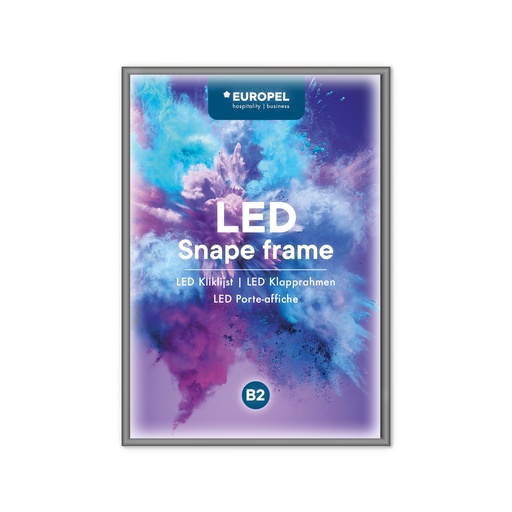 [355053] Kliklijst "LED" - B2 - frame 25 mm - enkelzijdig