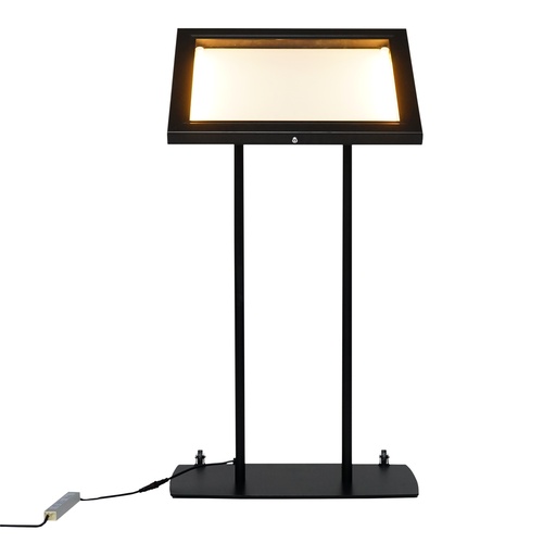 [356306] Menu vitrinekast 2x A4 met LED verlichting