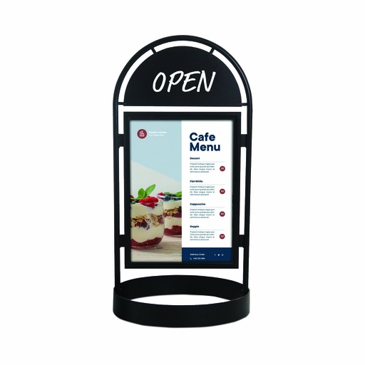 [355102] Stoepbord met kliklijst "city sign" - 70x100cm (B1)