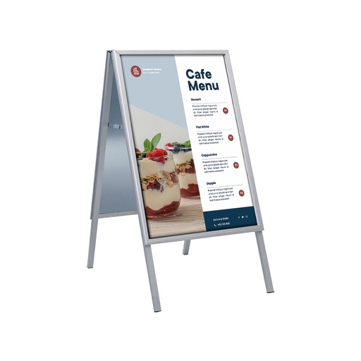 [355115] Stoepbord kliklijst "duro"- waterbestendig - lijst 32mm -70 x 100cm (B1)