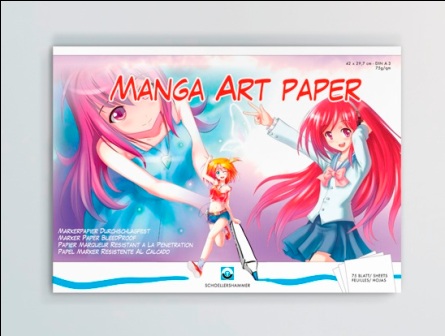 [SH23100] Tekenpapier "manga" - A4 - 75g/m2 - blok à 75 vel
