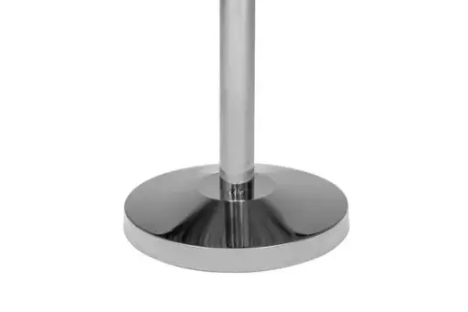 [358000B] Vloerplaat afzetpaal chrome (op aanvraag)