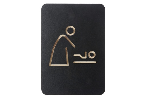 [421038] Pictogrambord "baby" - kleur zwart
