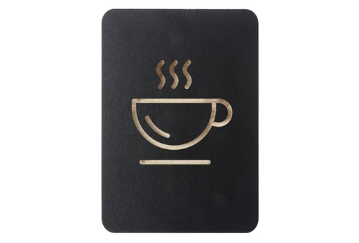 [421039] Pictogrambord "koffie" - kleur zwart