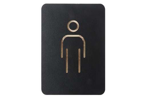 [421033] Pictogrambord "man" - kleur zwart