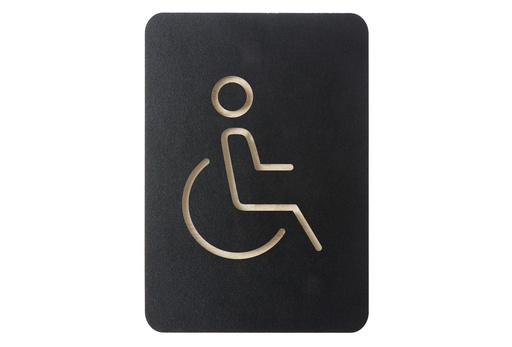[421037] Pictogrambord "rolstoel" - kleur zwart