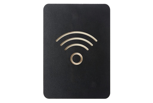 [421036] Pictogrambord "wifi" - kleur zwart
