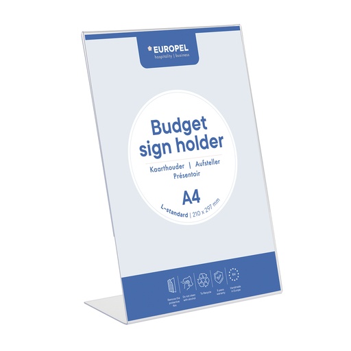 [351000] Kaarthouder "DuroBudget" A4 met L-standaard 