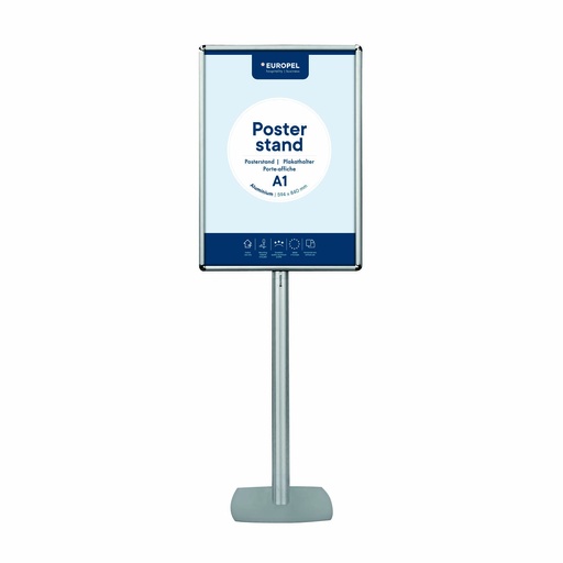 [355040] Posterstand aluminium met kliklijst A1