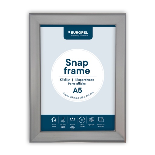 [355011] Kliklijst "A5 zilver" - frame 20mm