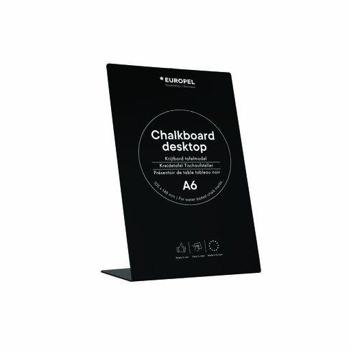 [356287] Krijtbord "L-standaard" - formaat A6