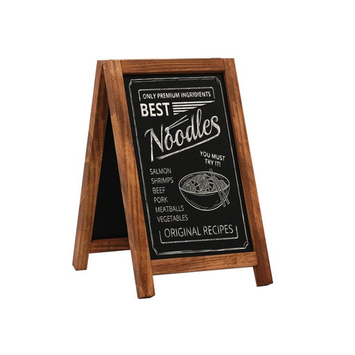 [356283-1] Krijtbord "tafelmodel als mini stoepbord"- naturel - 15x25 cm